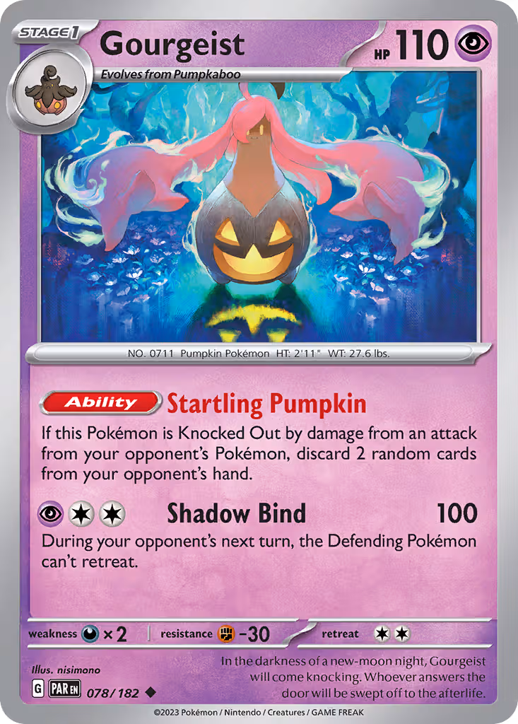 Gourgeist 78/182 Pokemon card
