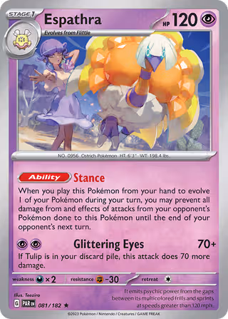 Espathra 81/182 Pokemon card
