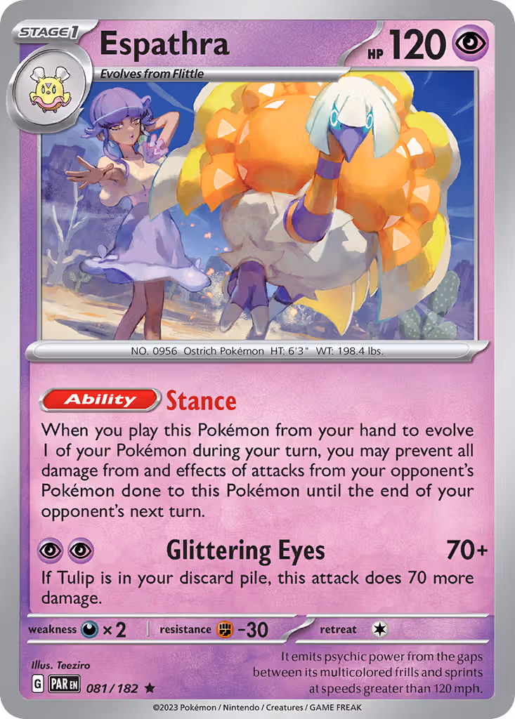 Espathra 81/182 Pokemon card