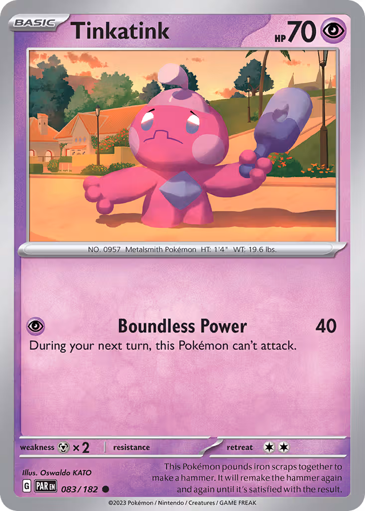 Tinkatink 83/182 Pokemon card