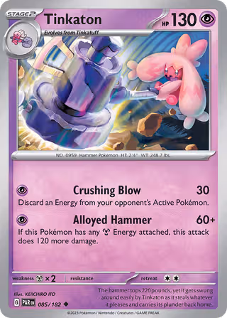 Tinkaton 85/182 Pokemon card