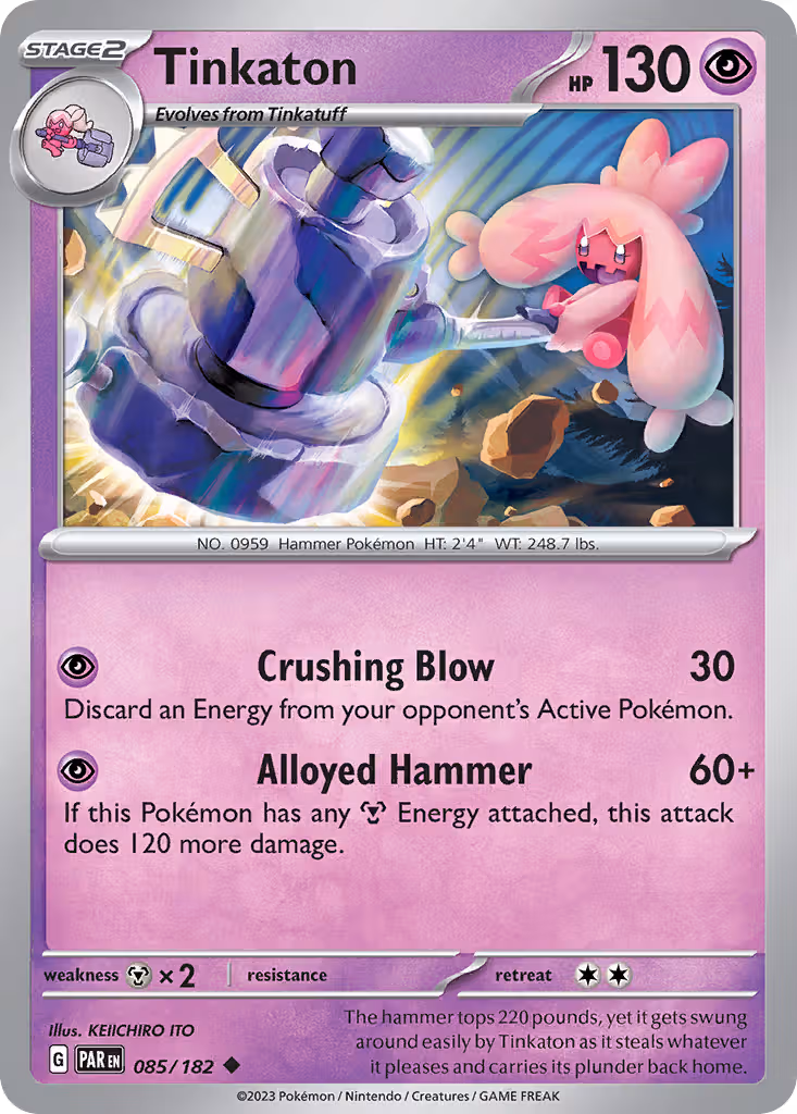 Tinkaton 85/182 Pokemon card