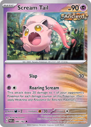 Scream Tail 86/182 Pokemon card