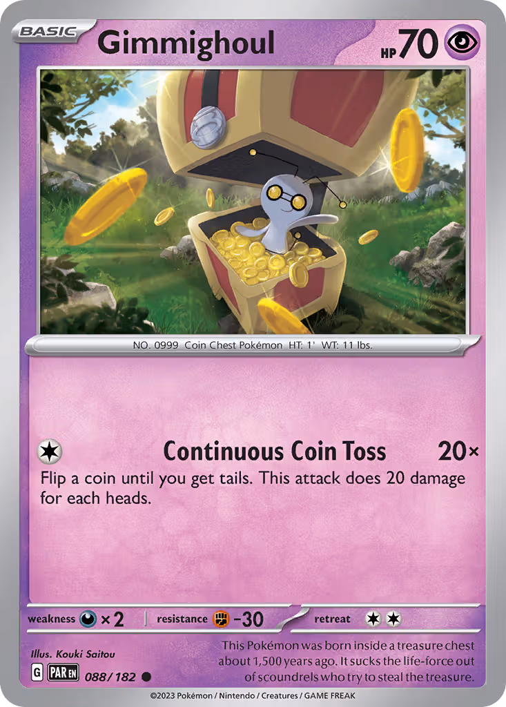 Gimmighoul 88/182 Pokemon card