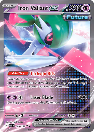 Iron Valiant ex 89/182 Pokemon card