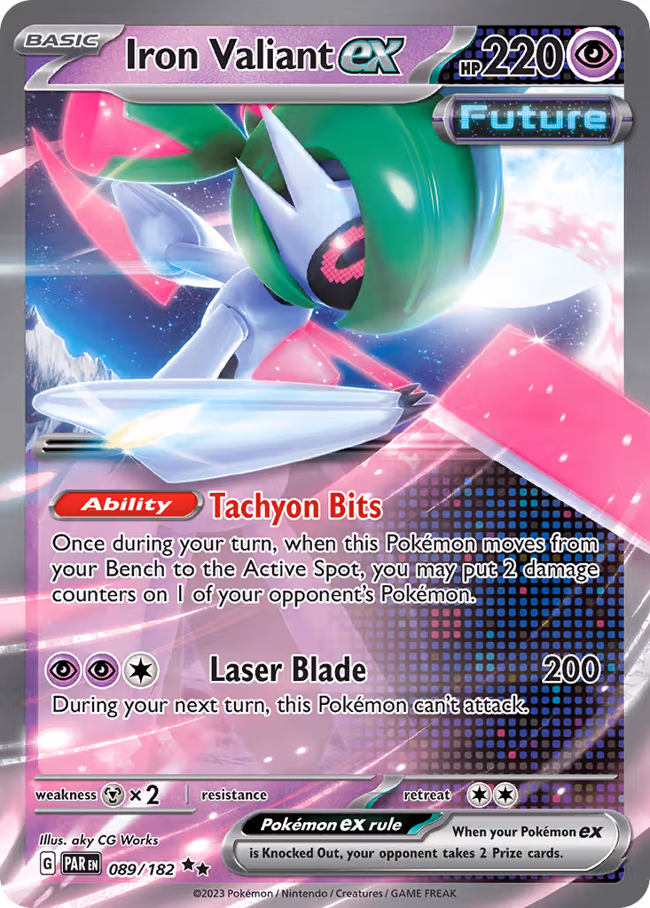 Iron Valiant ex 89/182 Pokemon card