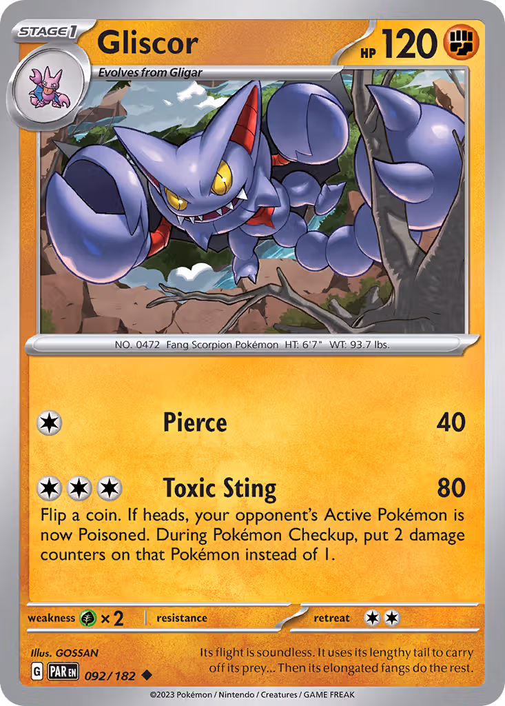 Gliscor 92/182 Pokemon card