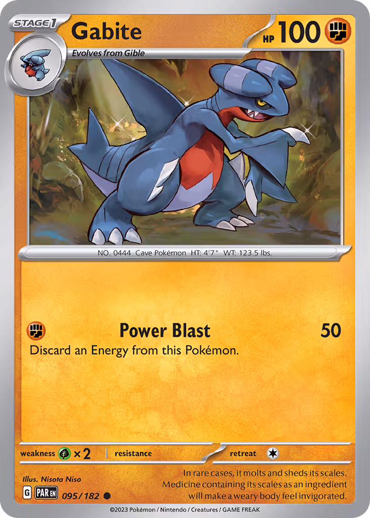 Gabite 95/182 Pokemon card