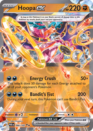 Hoopa ex 98/182 Pokemon card