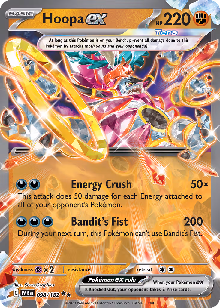 Hoopa ex 98/182 Pokemon card