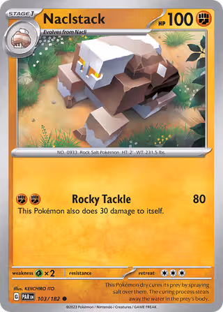 Naclstack 103/182 Pokemon card