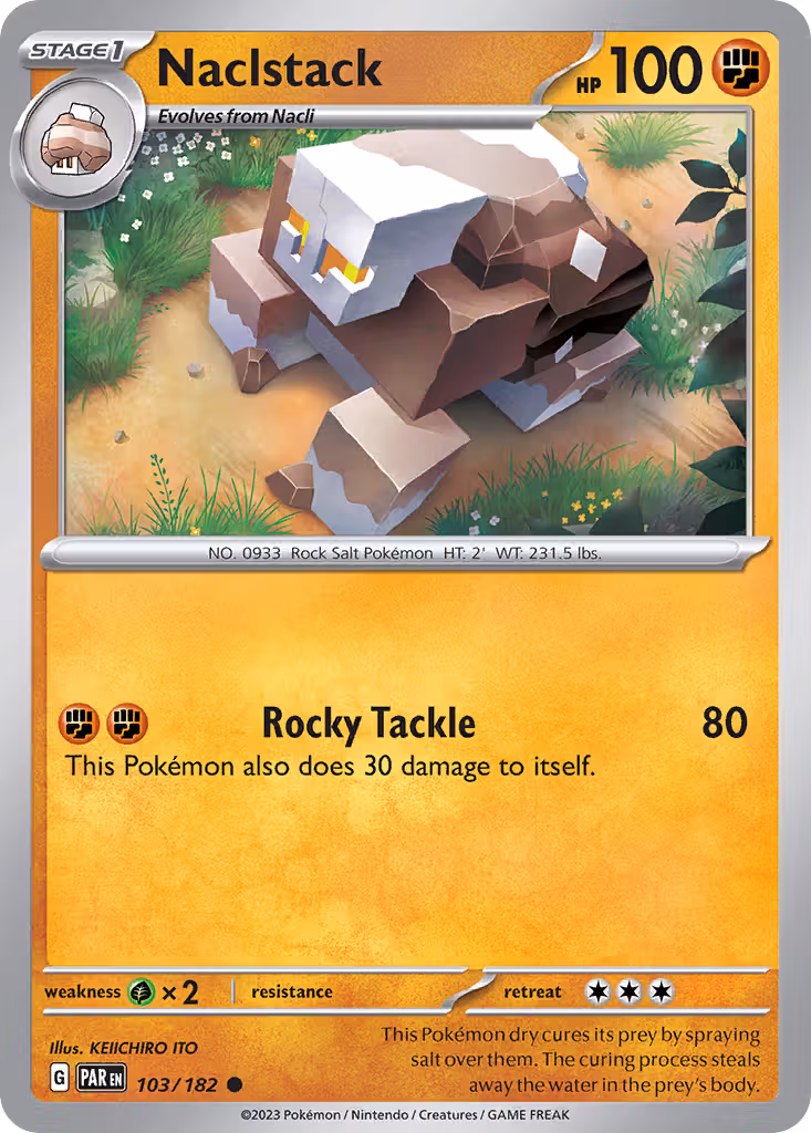 Naclstack 103/182 Pokemon card