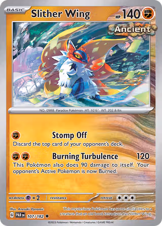 Slither Wing 107/182 Pokemon card