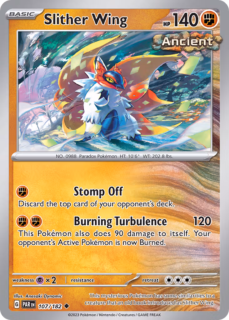 Slither Wing 107/182 Pokemon card
