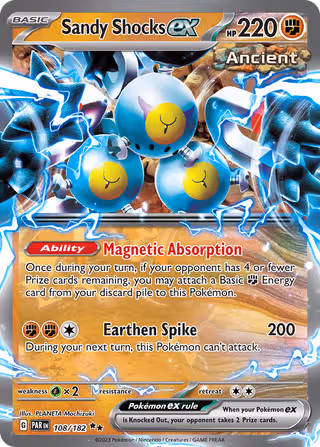 Sandy Shocks ex 108/182 Pokemon card