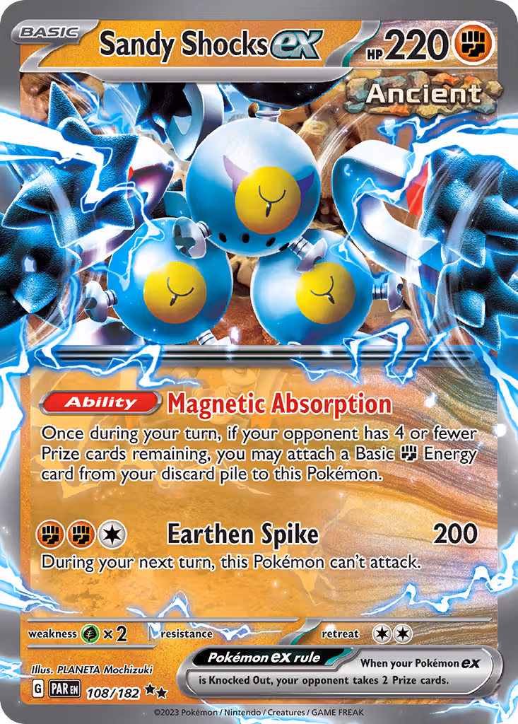 Sandy Shocks ex 108/182 Pokemon card