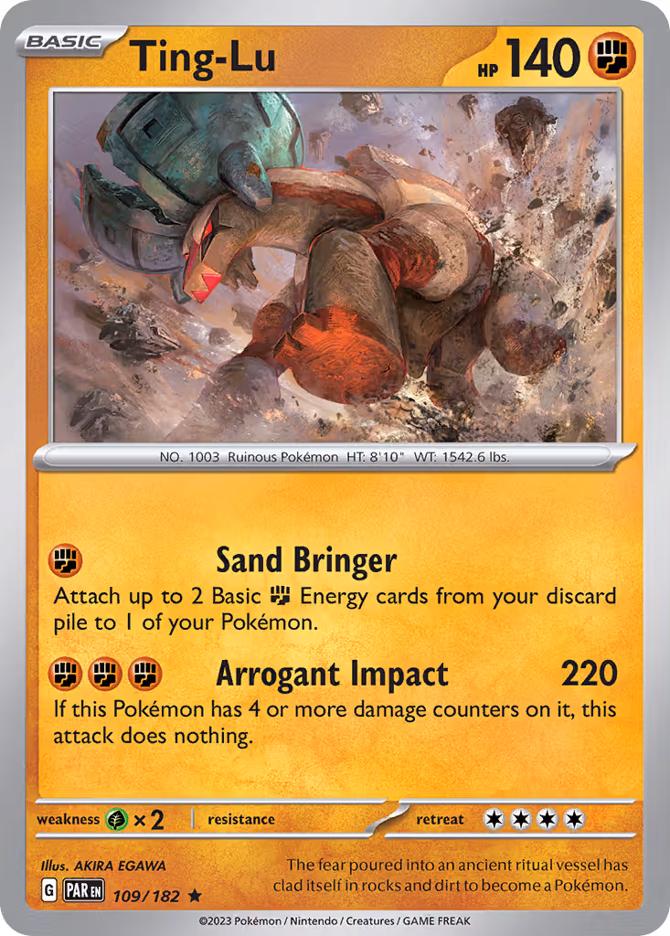 Ting-Lu 109/182 Pokemon card