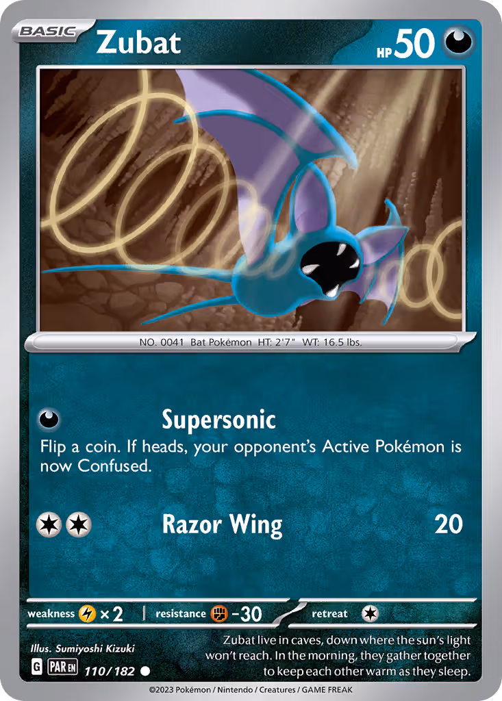 Zubat 110/182 Pokemon card