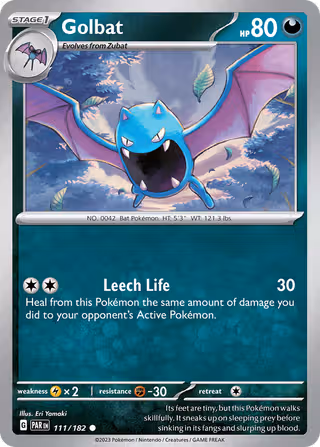 Golbat 111/182 Pokemon card