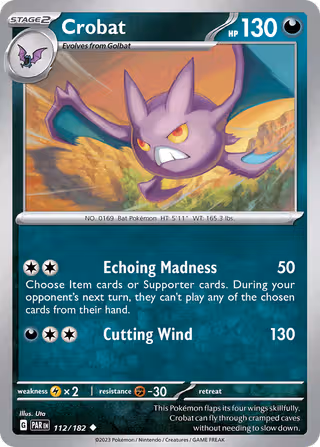 Crobat 112/182 Pokemon card