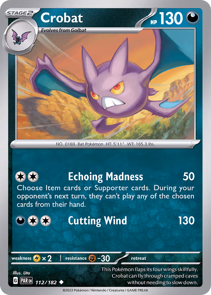 Crobat 112/182 Pokemon card