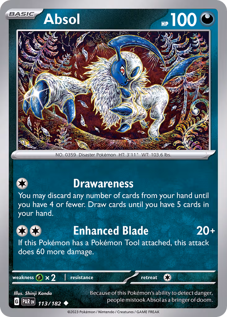 Absol 113/182 Pokemon card