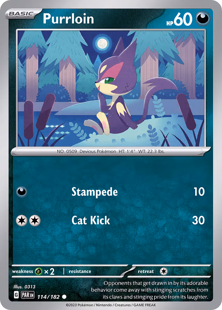 Purrloin 114/182 Pokemon card