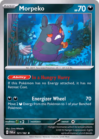 Morpeko 121/182 Pokemon card