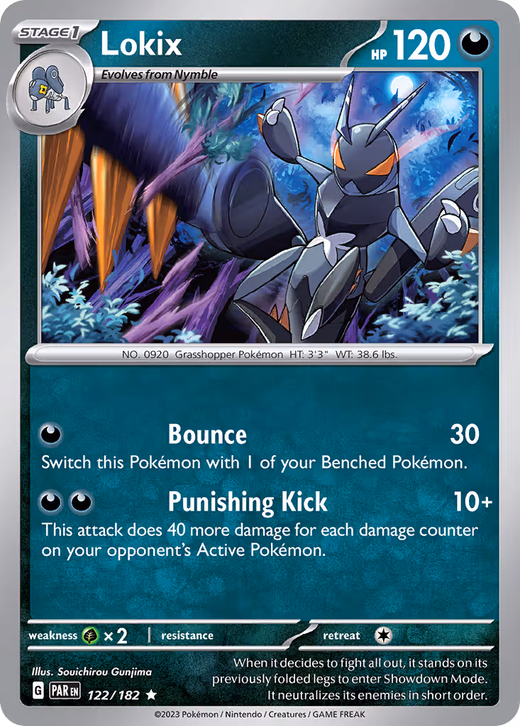 Lokix 122/182 Pokemon card