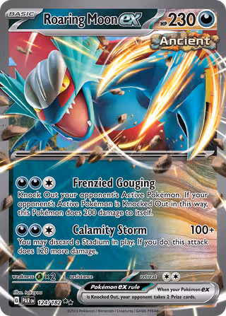 Roaring Moon ex 124/182 Pokemon card