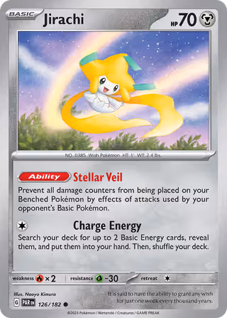 Jirachi 126/182 Pokemon card