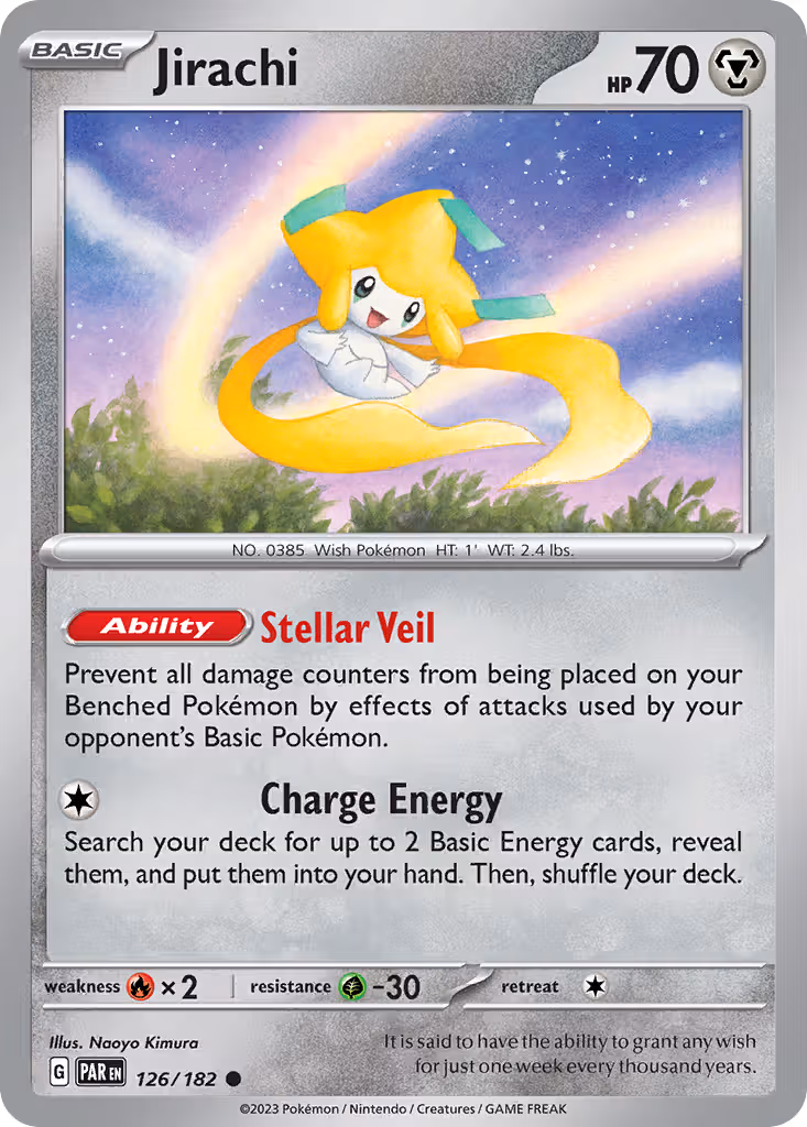 Jirachi 126/182 Pokemon card