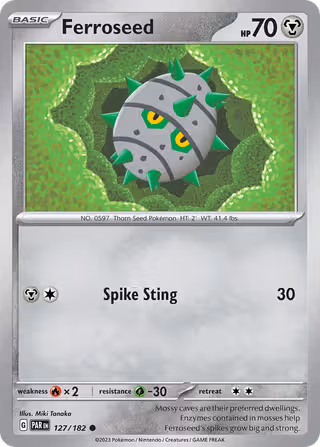 Ferroseed 127/182 Pokemon card