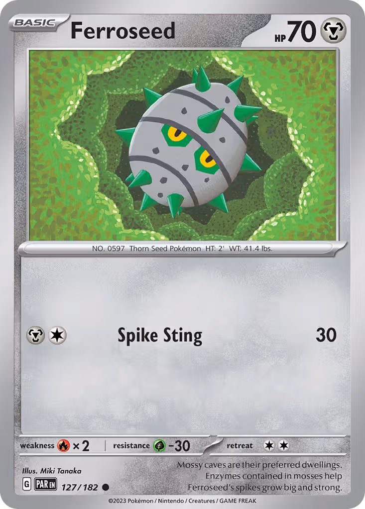 Ferroseed 127/182 Pokemon card