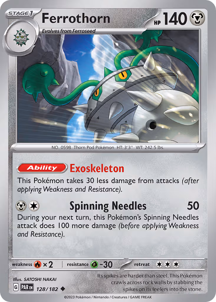 Ferrothorn 128/182 Pokemon card
