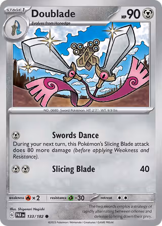 Doublade 133/182 Pokemon card