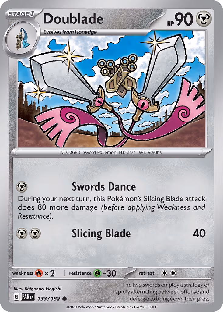 Doublade 133/182 Pokemon card