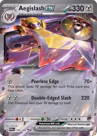 Aegislash ex 135/182 Pokemon card