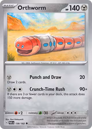 Orthworm 138/182 Pokemon card