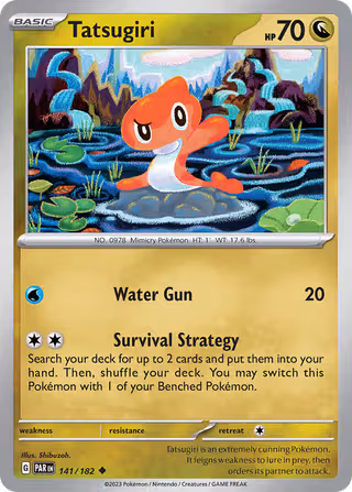 Tatsugiri 141/182 Pokemon card
