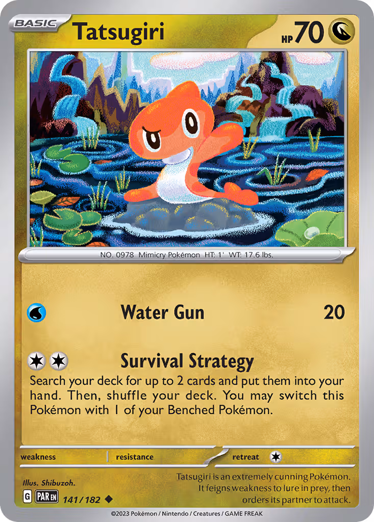 Tatsugiri 141/182 Pokemon card