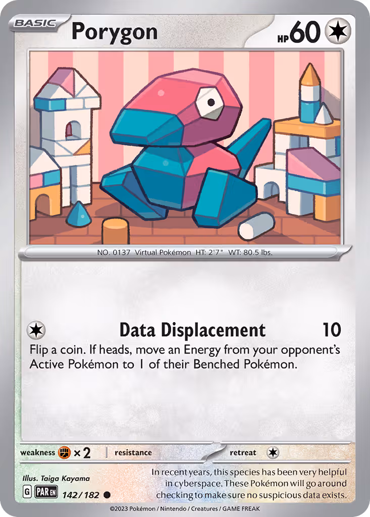 Porygon 142/182 Pokemon card