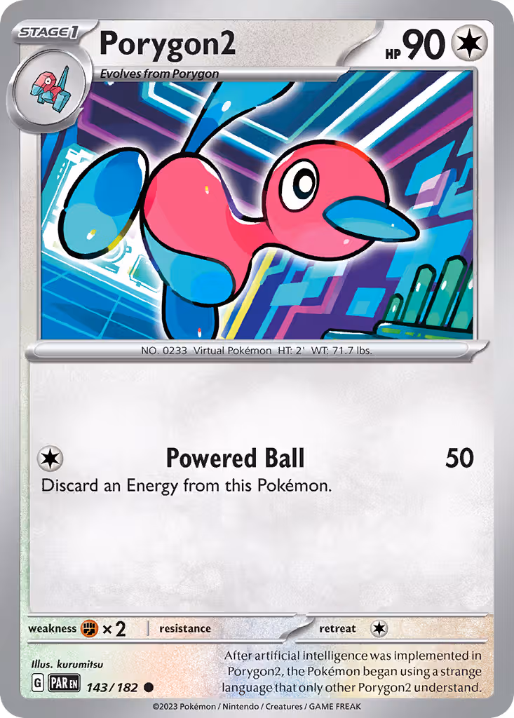 Porygon2 143/182 Pokemon card