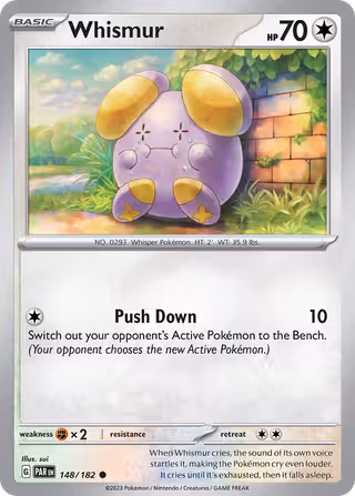 Whismur 148/182 Pokemon card