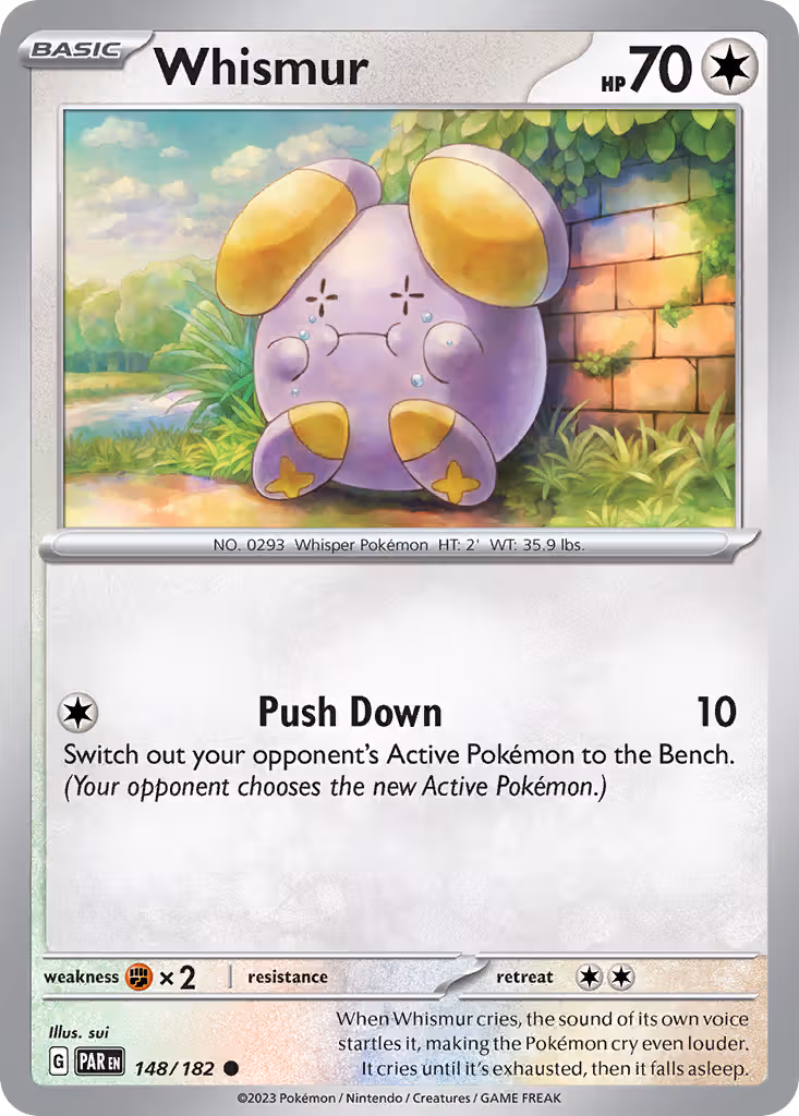 Whismur 148/182 Pokemon card