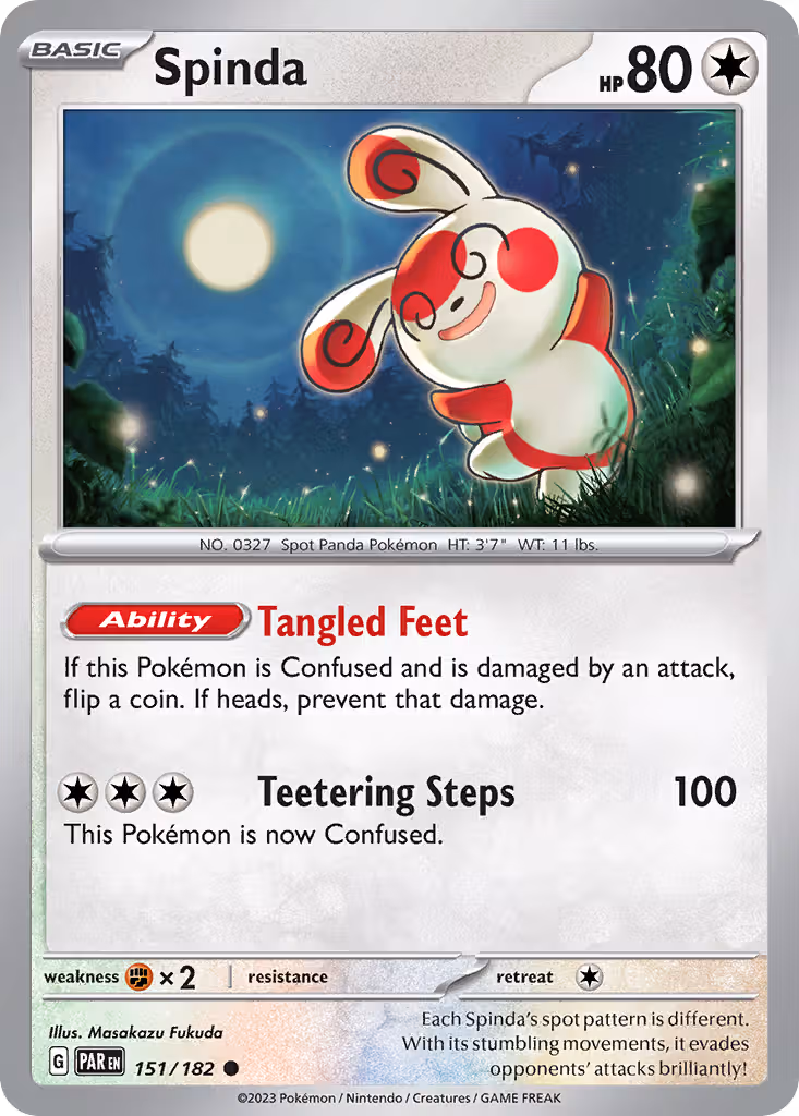 Spinda 151/182 Pokemon card