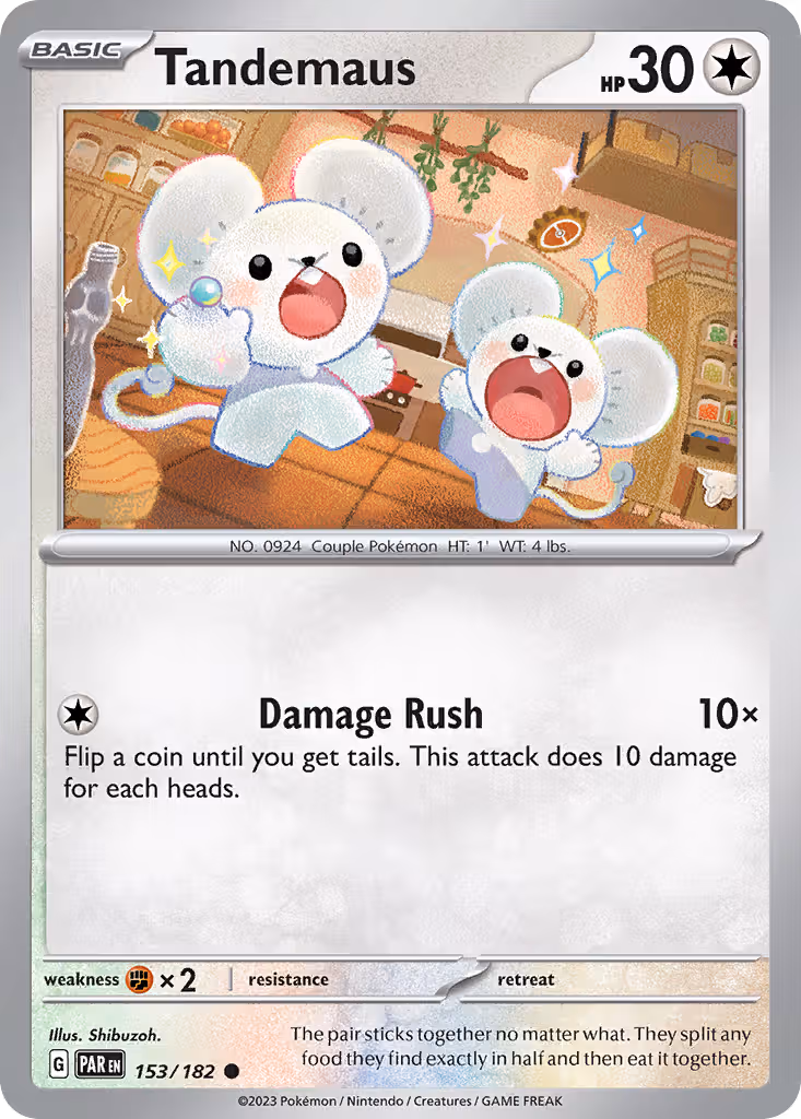 Tandemaus 153/182 Pokemon card