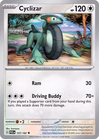 Cyclizar 157/182 Pokemon card
