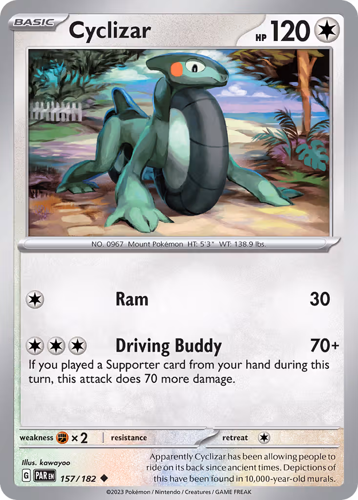 Cyclizar 157/182 Pokemon card