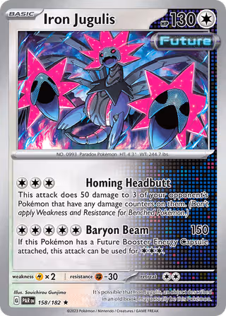 Iron Jugulis 158/182 Pokemon card